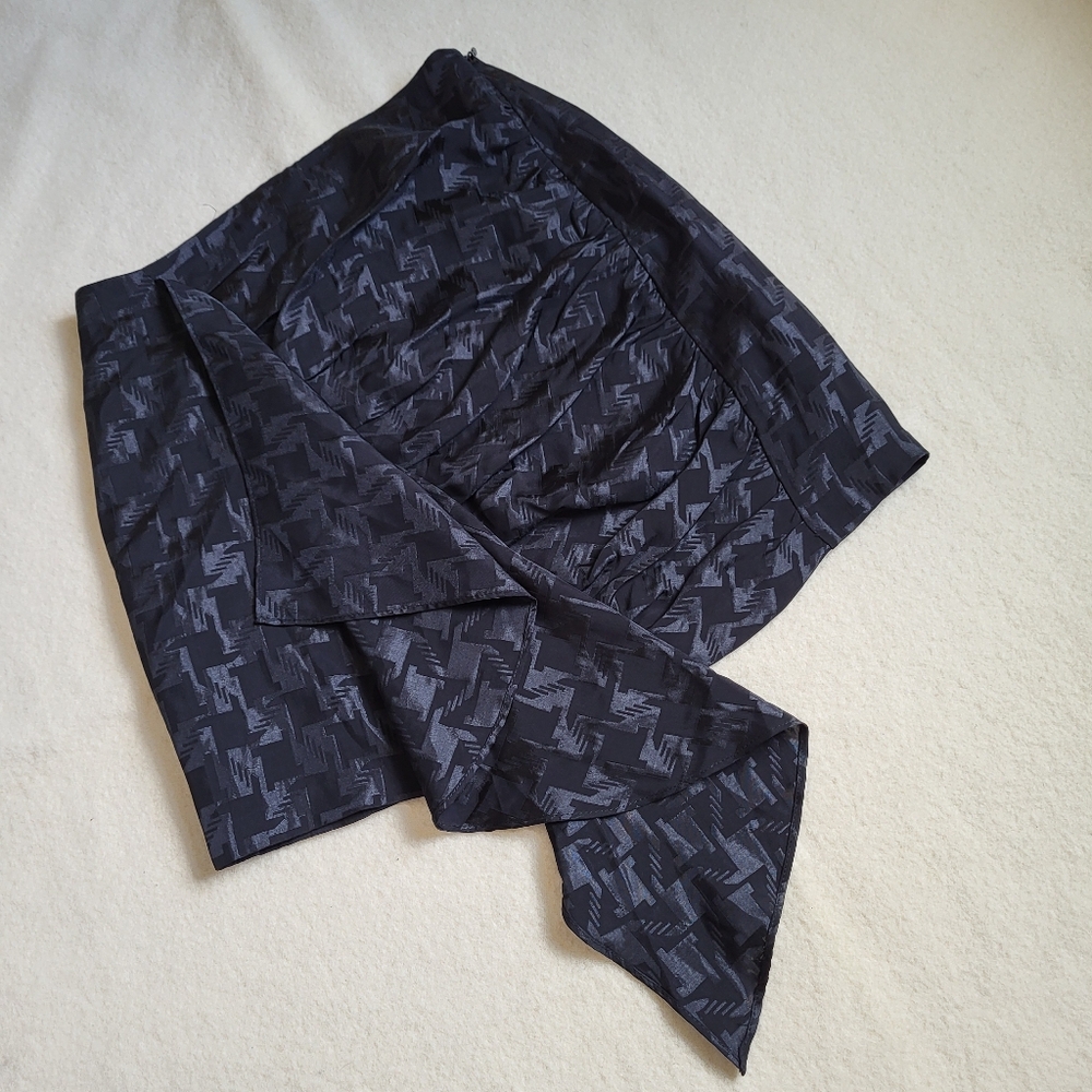 Bebe Short Black Skirt Women's Size 4 Asymmetric High Low Lined
